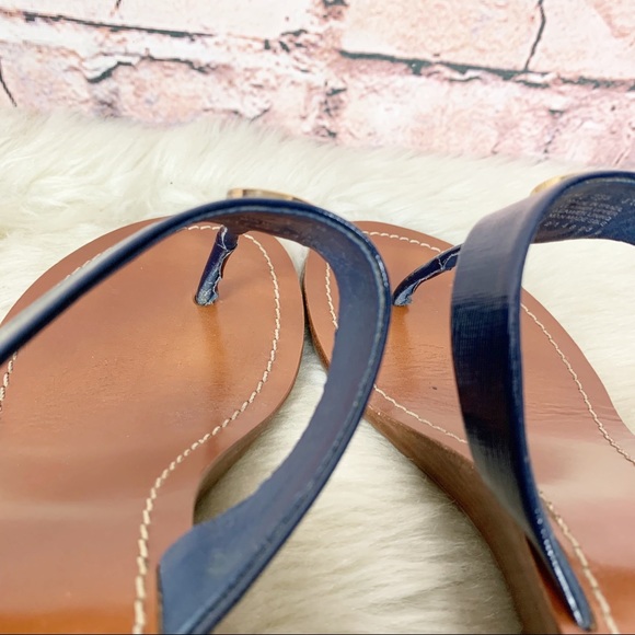 Tory Burch Cameron Wedge Sandal in Navy - Picture 7 of 10